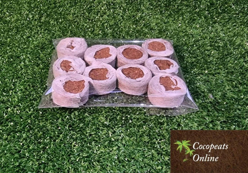 Cocopeats Online Coco peat pellets Coir Pellets 32 mm